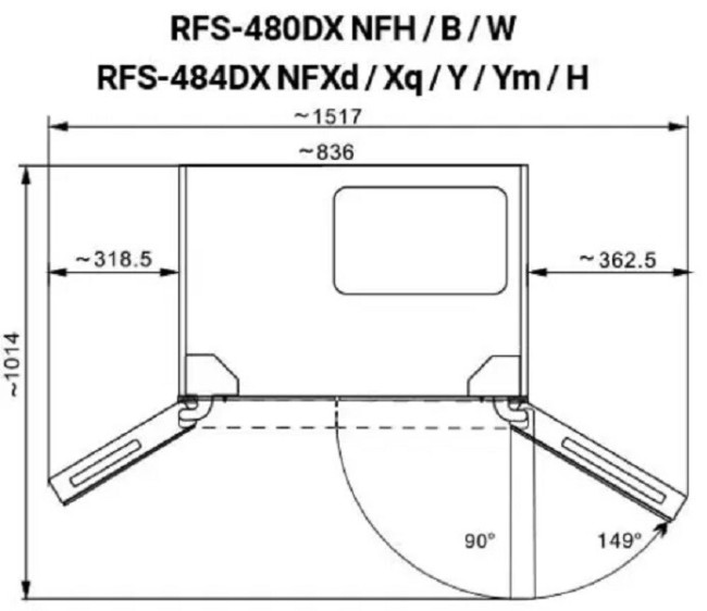 Холодильник Nordfrost RFS 484D NFXq