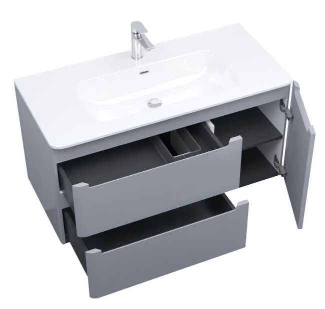 Тумба с раковиной Iddis Edifice 100 (EDI10L0i95K) светло-серый