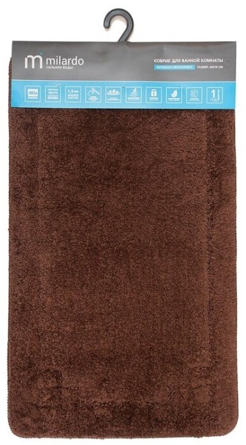 Коврик для ванной Milardo Italy Style, 40*70 см (MMI130M)