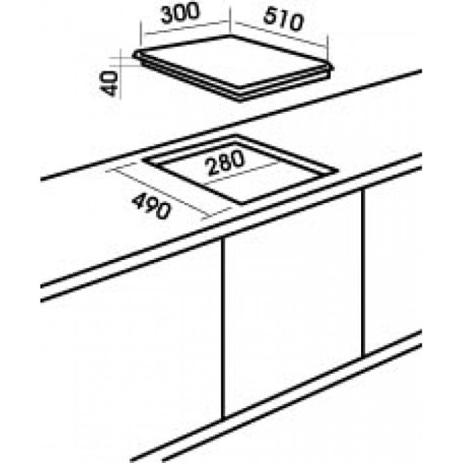 Встраиваемая газовая варочная панель MBS PG-305BL Встраиваемая газовая варочная панель MBS PG-305BL
