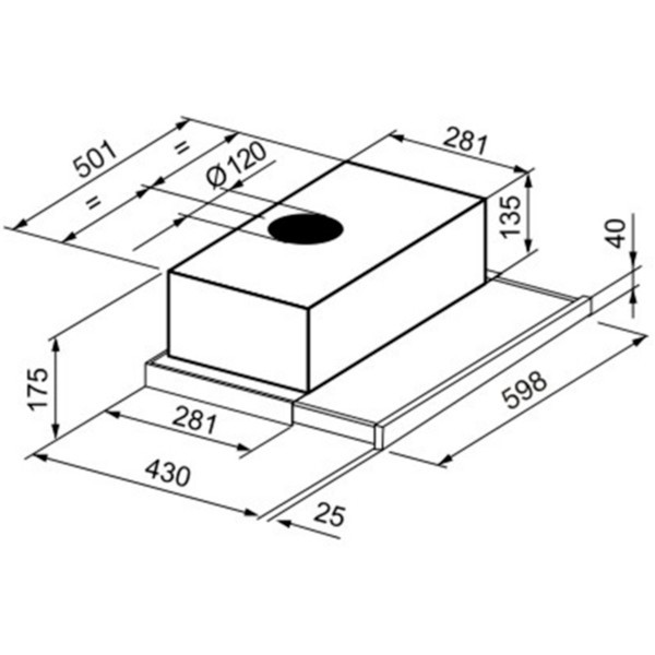 Встраиваемая вытяжка Korting KHP 6313 N