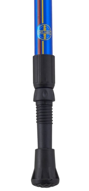 Скандинавские палки Berger Blade 2-секционные, 77-135 см, синий/красный/желтый Скандинавские палки Berger Blade 2-секционные, 77-135 см, синий/красный/желтый