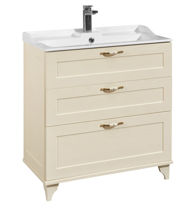 Тумба под раковину Aquaton Леон 80 Н (1A187801LBPR0) дуб бежевый