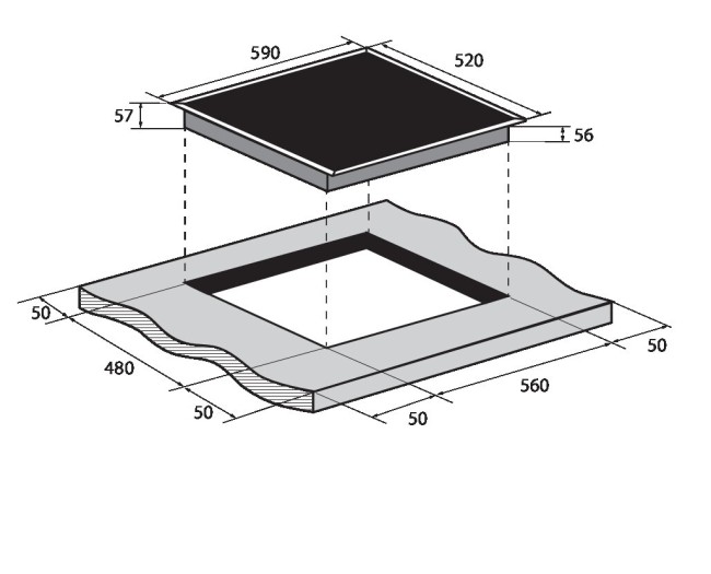 Встраиваемая индукционная варочная панель Zugel ZIH618B