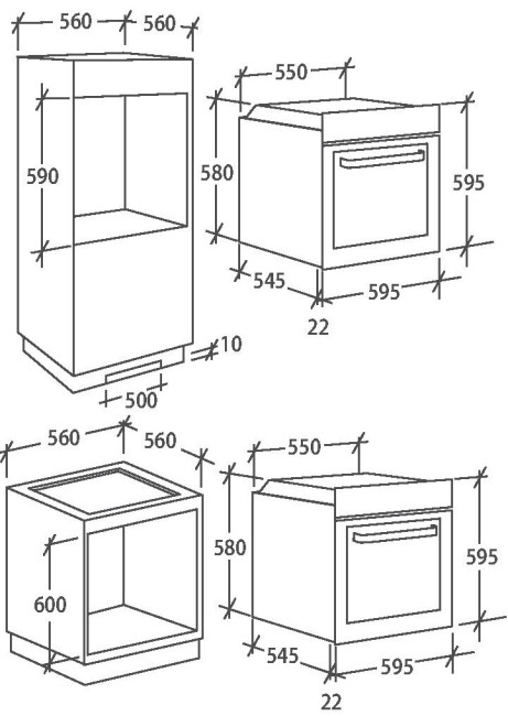 Встраиваемый электрический духовой шкаф Candy FCT100N