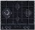 Встраиваемая газовая варочная панель Lex GVG 646T BBL Встраиваемая газовая варочная панель Lex GVG 646T BBL
