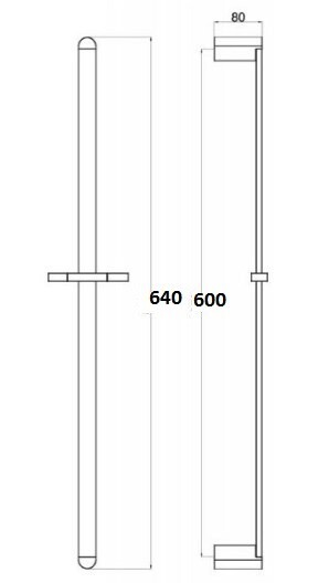 Душевая штанга BelBagno ARLIE (ARL-SAC-CRM)
