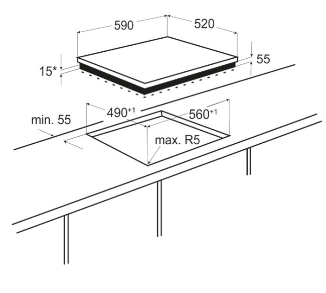 Встраиваемая электрическая варочная панель Exiteq EXH-100CB