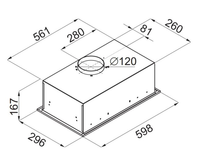 Кухонная вытяжка Maunfeld Crosby Singl 60 бежевый
