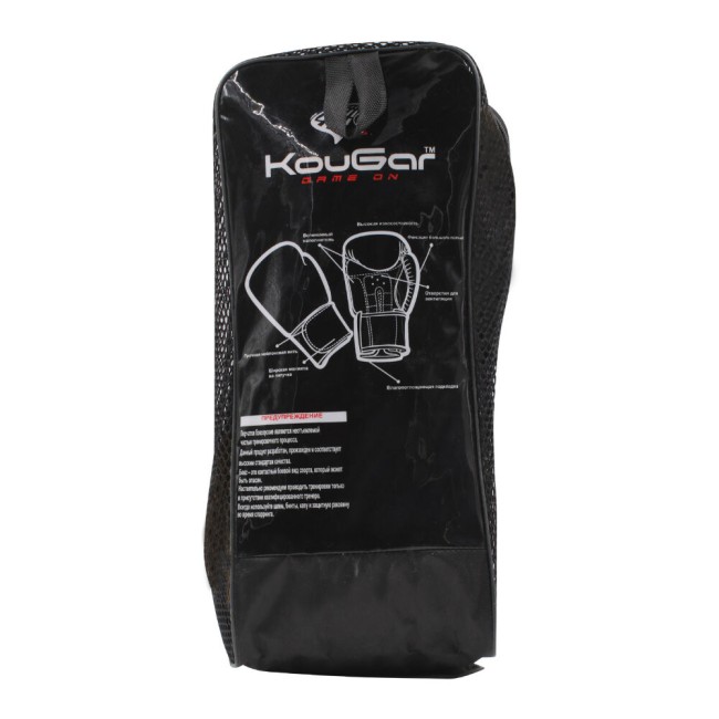 Перчатки боксерские KouGar KO400-10 черный
