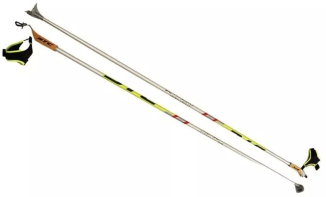 Лыжные палки STC Avanti деколь серебро 100% углеволокно (STC 130)