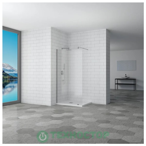 Walk-in RGW WA-02 110*185 Хром/Прозрачное/6 мм (04100211-11)