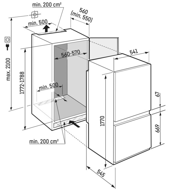Встраиваемый холодильник Liebherr ICSe 5103-22 001