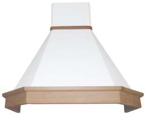 Каминная вытяжка Elikor Камин Грань 90 бежевый/дуб неокрашенный