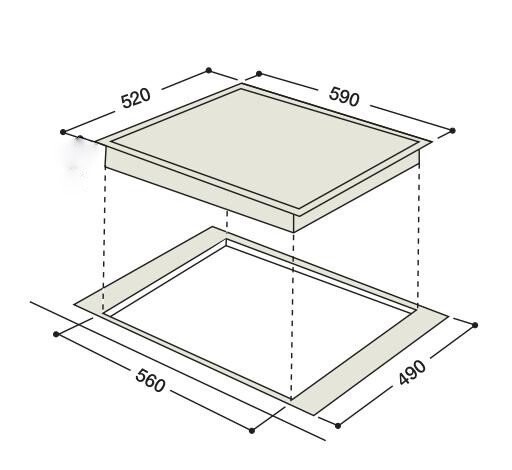 Встраиваемая индукционная варочная панель Hotpoint-Ariston KIS 630 XLD B