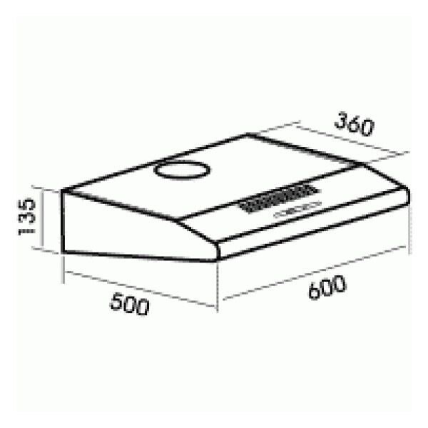 Вытяжка MBS Rumia 160 white