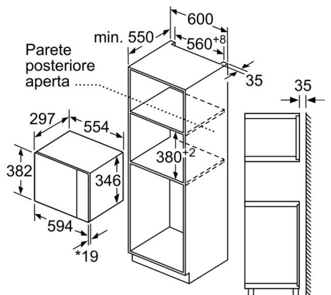 Встраиваемая микроволновая печь Bosch BFL523MS0