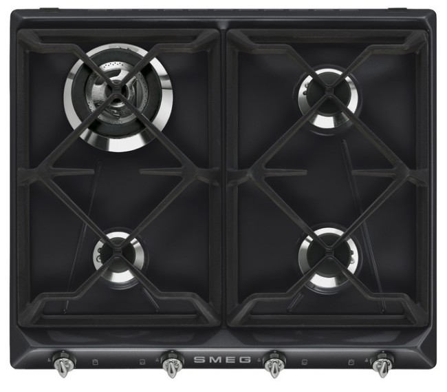 Встраиваемая газовая варочная панель Smeg SR964NGH Встраиваемая газовая варочная панель Smeg SR964NGH