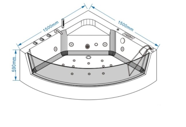 Гидромассажная ванна Grossman GR-15000
