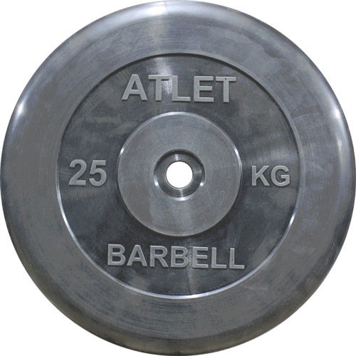 Диск обрезиненный MB Barbell MB-AtletB31-25 Диск обрезиненный MB Barbell MB-AtletB31-25