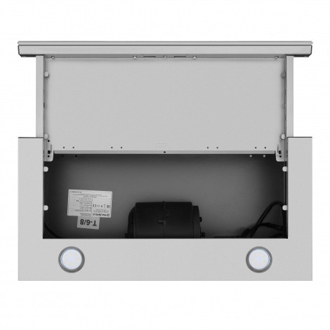 Встраиваемая вытяжка Maunfeld VS Slide 60 металлик/белое стекло