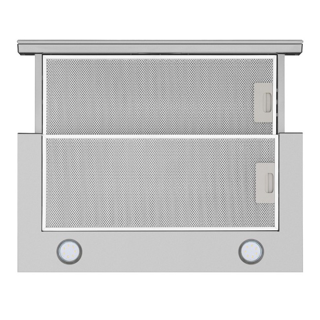 Встраиваемая вытяжка Maunfeld VS Slide 60 металлик/белое стекло