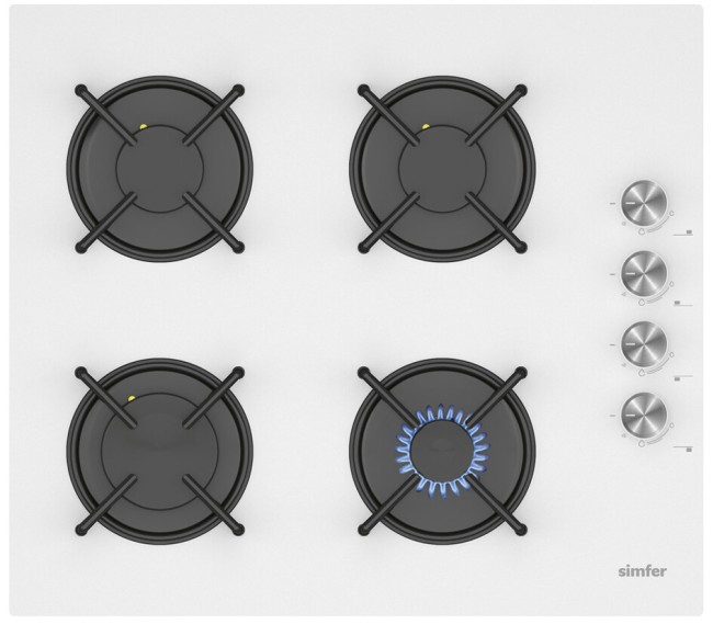 Встраиваемая газовая варочная панель Simfer H60K40C000TB Встраиваемая газовая варочная панель Simfer H60K40C000TB