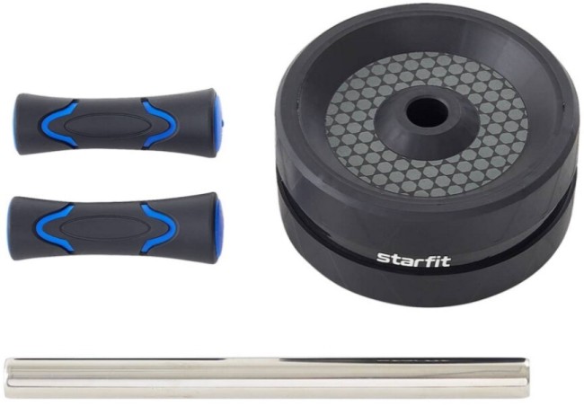 Ролик для пресса Starfit Core RL-106 черный/темно-синий Ролик для пресса Starfit Core RL-106 черный/темно-синий