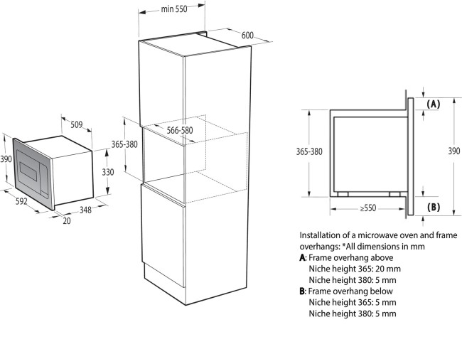 Встраиваемая микроволновая печь Gorenje BM235G1SYW