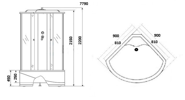 Душевая кабина Niagara Lux NG-7790W