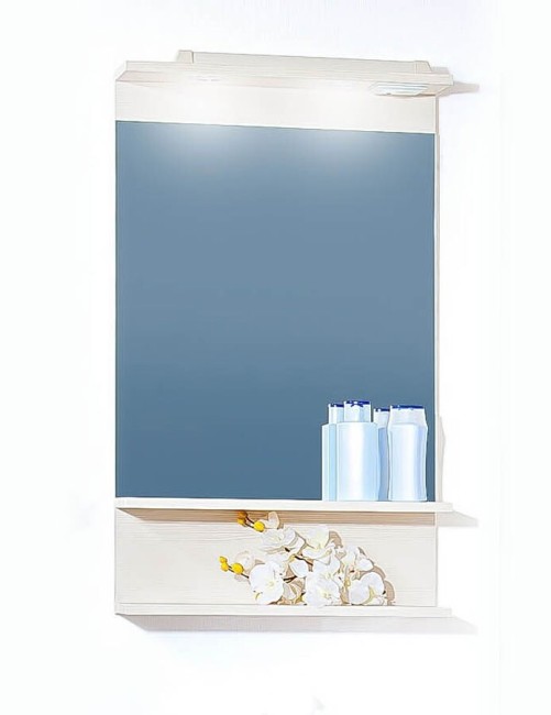 Зеркало Бриклаер Чили 55 светлая лиственница Зеркало Бриклаер Чили 55 светлая лиственница