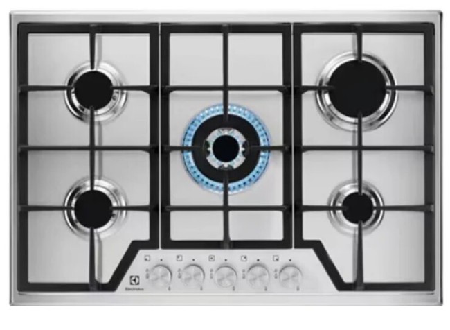 Встраиваемая газовая варочная панель Electrolux KGS 7536SX