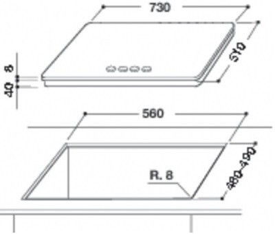Встраиваемая газовая варочная панель Whirlpool GOA 7523 NB