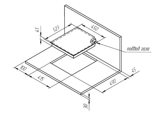 Встраиваемая газовая варочная панель Kuppersberg FQ 42 B