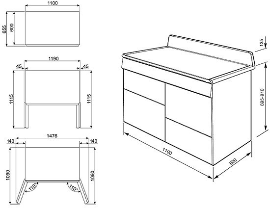 Электрическая плита Smeg TR4110IRW