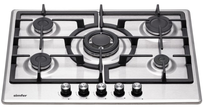 Встраиваемая газовая варочная панель Simfer H70W51M522