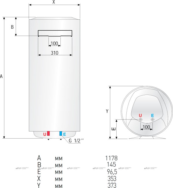 Водонагреватель накопительный Ariston ABS Pro Eco PW 80 V slim