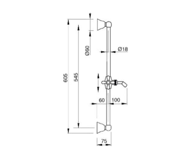 Душевой гарнитур Bugnatese бронза BN.ACC-19256 BR