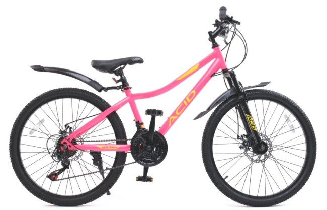 Велосипед ACID 24 Q 245 D pink/yellow 13"