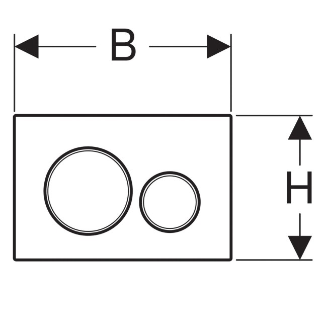 Клавиша смыва Geberit Sigma 20 (115.882.SN.1)