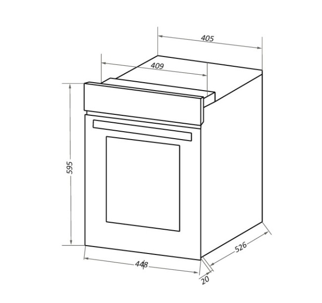 Встраиваемый электрический духовой шкаф Maunfeld EOEC 516B2