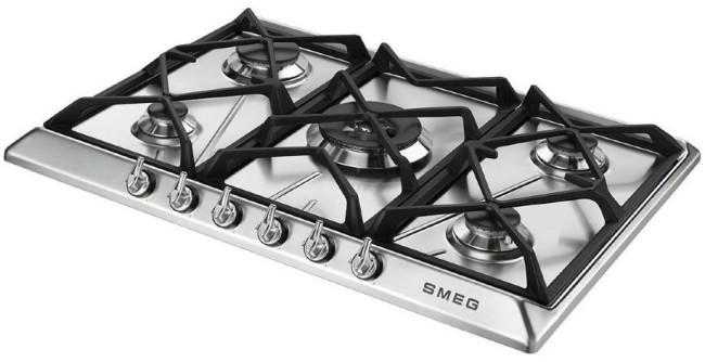 Встраиваемая газовая варочная панель Smeg SR975XGH Встраиваемая газовая варочная панель Smeg SR975XGH