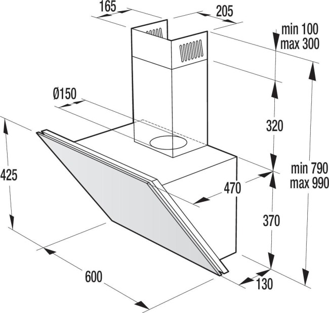 Каминная вытяжка Gorenje WHI 643 ORAW
