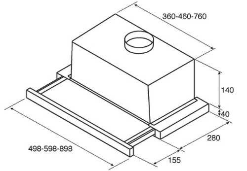 Встраиваемая вытяжка Jetair Aurora ST 60 WH
