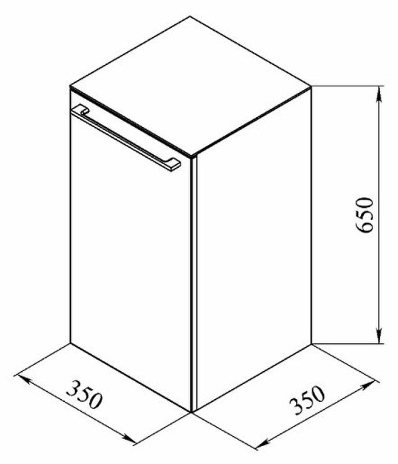 Шкаф De Aqua нижний Тока 2 с б/к цв.беж. (168466) Шкаф De Aqua нижний Тока 2 с б/к цв.беж. (168466)