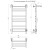 Полотенцесушитель Тругор Пэк сп 21 кв П 80х50 белый ВГП ( 00-00043123)