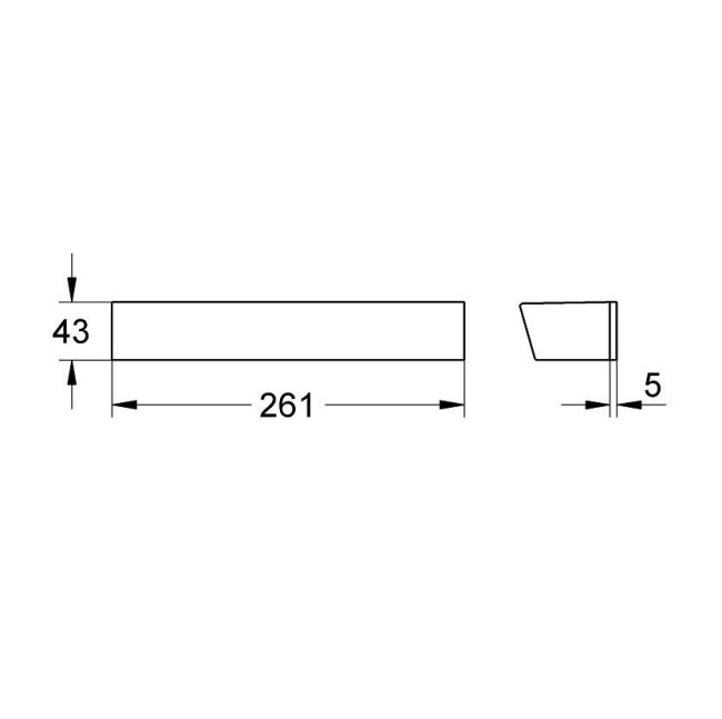 Полочка для смесителя Grohe Grohtherm 2000 (18608001) Полочка для смесителя Grohe Grohtherm 2000 (18608001)