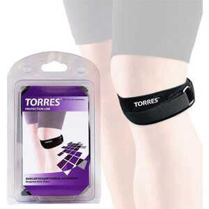 Фиксирующий ремень на колено Torres (арт.PRL6020), цвет: черный