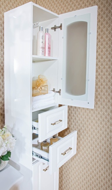 Шкаф-пенал Бриклаер Анна универсальный белый