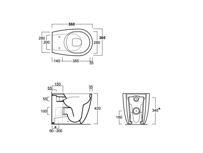 Унитаз напольный Simas VIGNONI (VI01nero) черный
